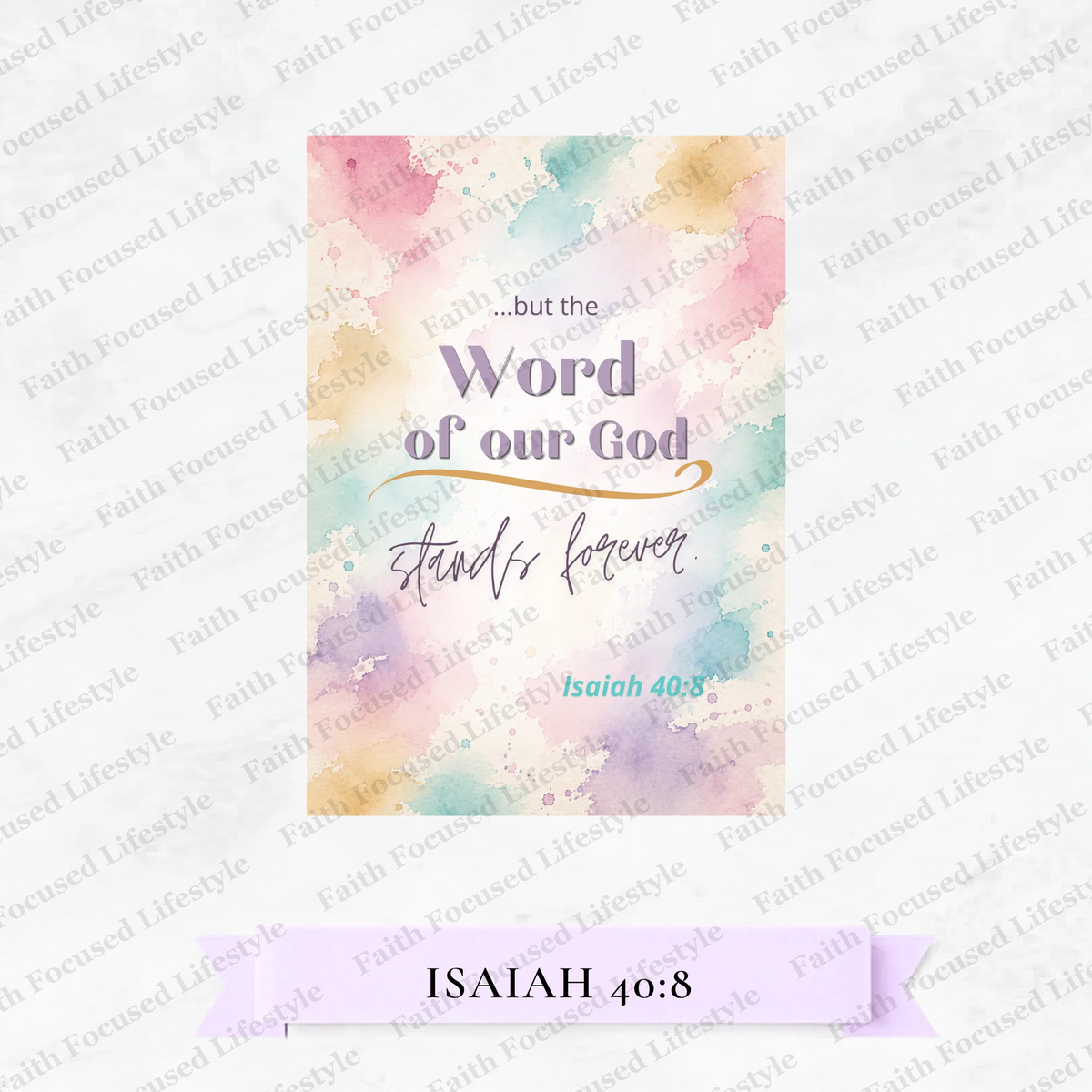 Faith Mixtape Vellum Sheets - Isaiah 40:8 - watermarked