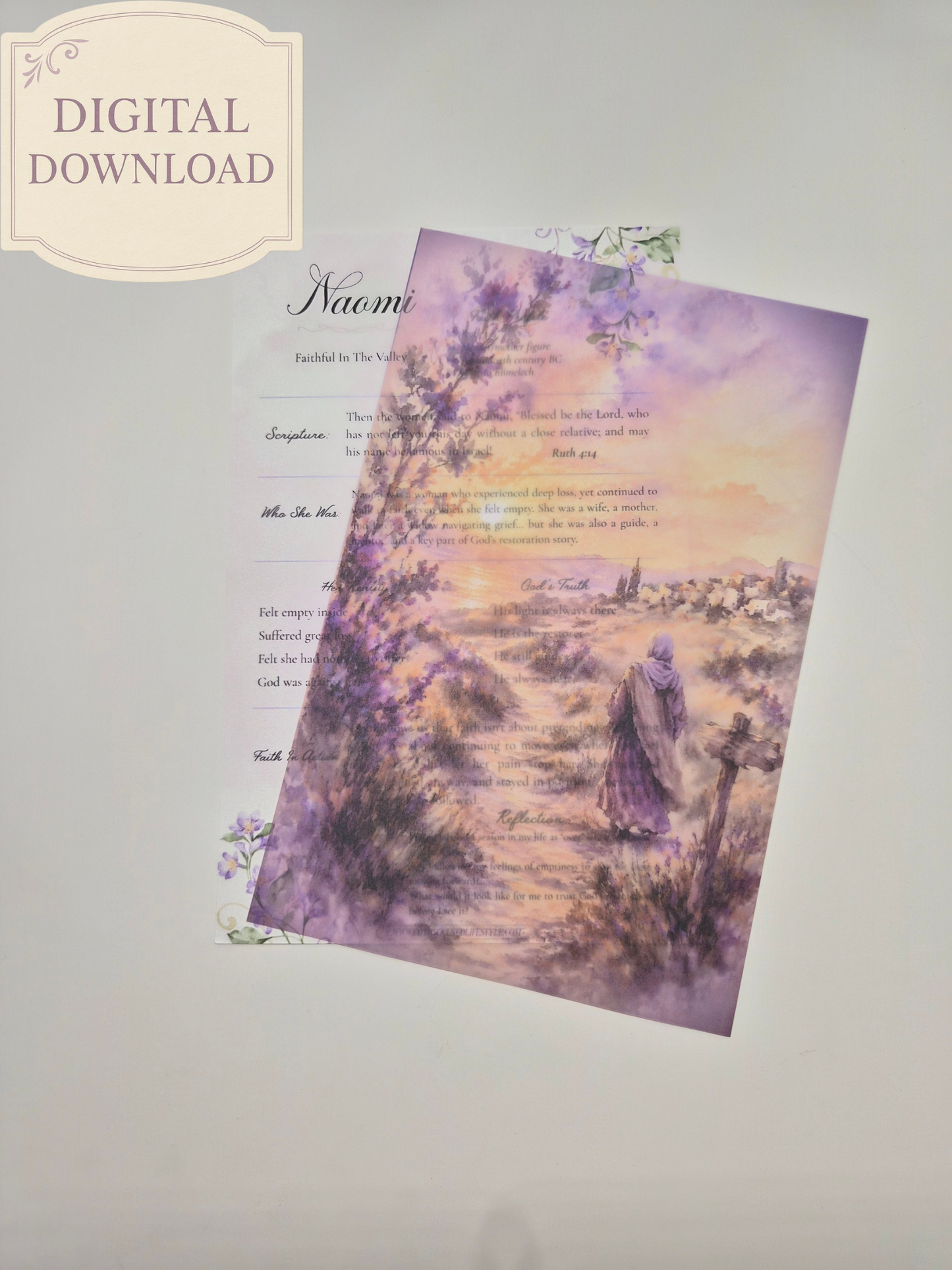Printable Bible Study Tip-In Set | Women of the Word Digital Download