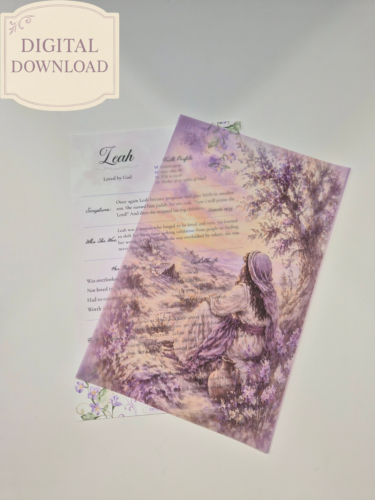 Printable Bible Study Tip-In Set | Women of the Word Digital Download