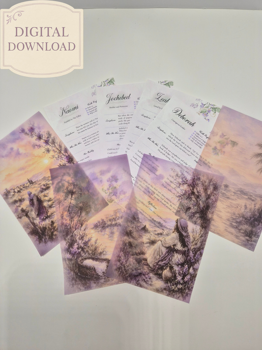 Printable Bible Study Tip-In Set | Women of the Word Digital Download